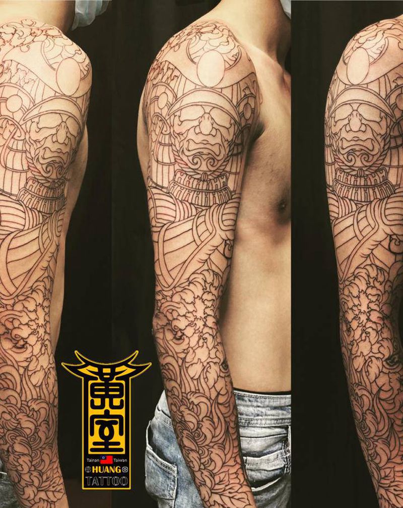 《黃室紋身》今日工事： #戰神纹身图片_手部手臂纹身图案
