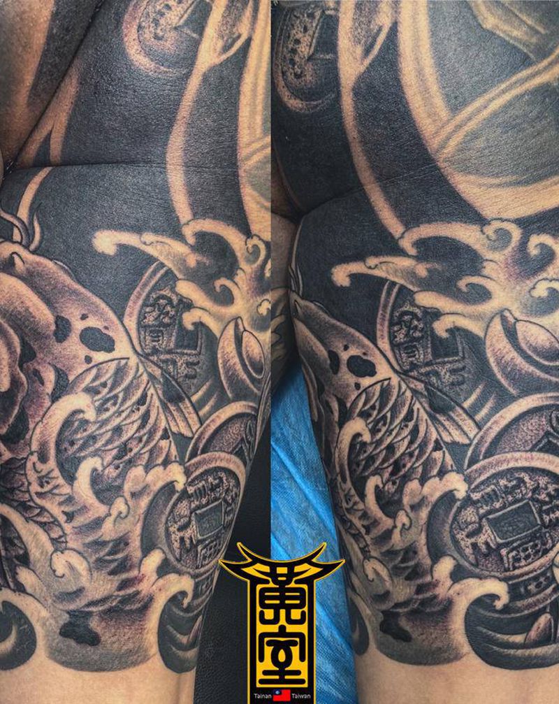 《黃室紋身》 #前身  #左右纹身图片_脚部纹身图案