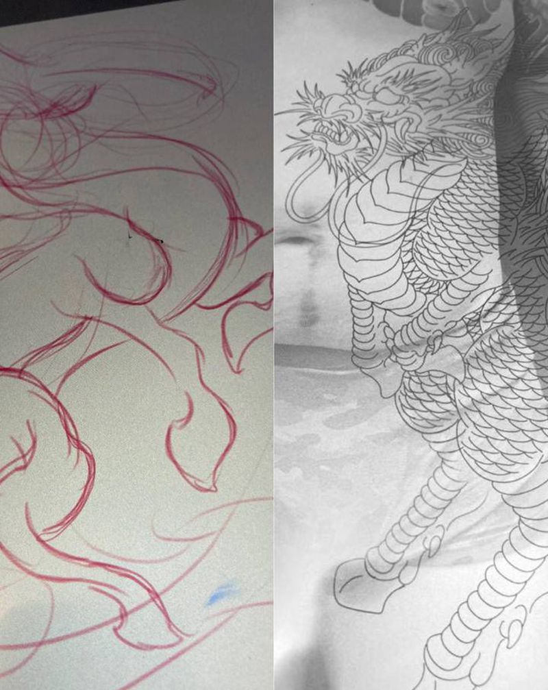 感覺要把畫圖桌換掉了 每次都是纹身图片_腰部纹身图案