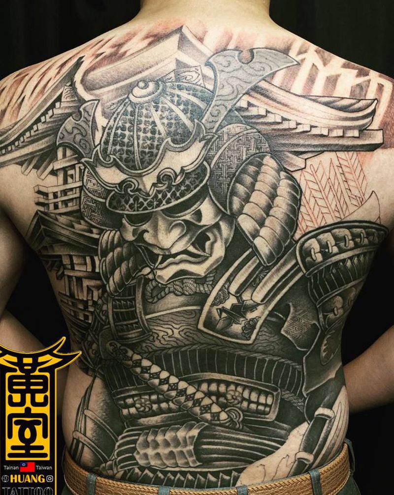 《黃室紋身》原皇室精雕紋身纹身图片_背部纹身图案