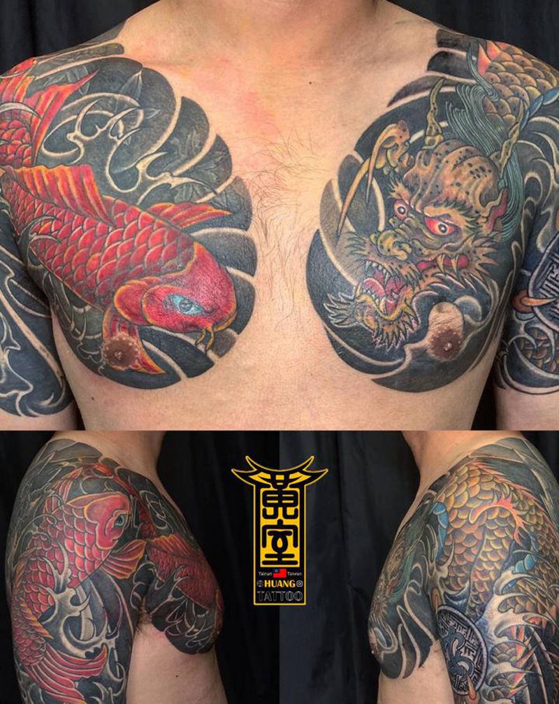 《黃室紋身》原皇室精雕紋身纹身图片_手臂胸部纹身图案