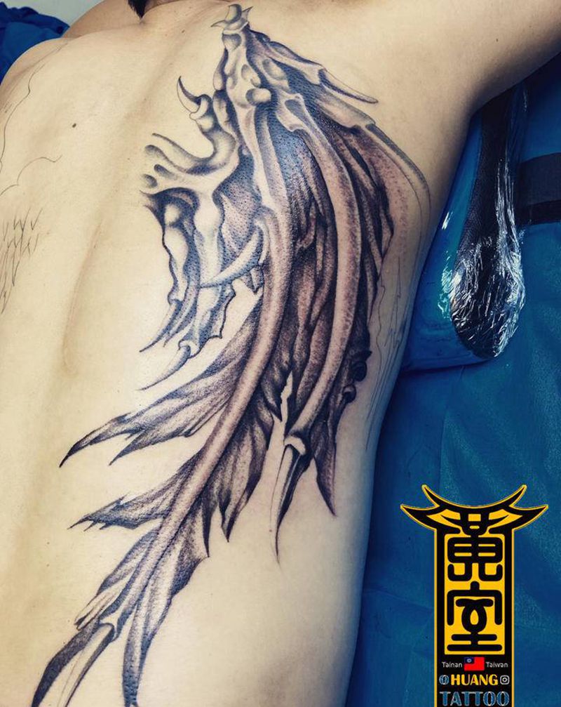 《黃室紋身》原皇室精雕紋身纹身图片_背部纹身图案