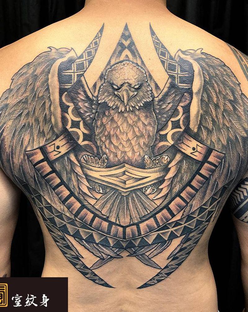 《黃室紋身》原皇室精雕紋身纹身图片_背部纹身图案