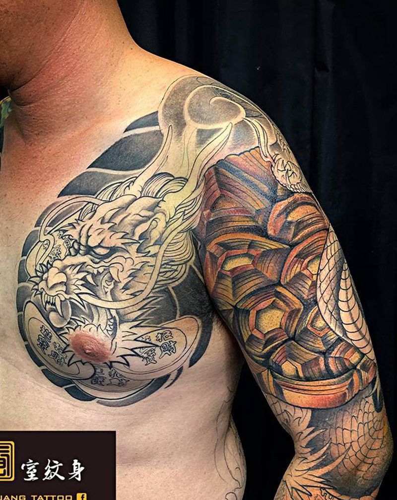 《黃室紋身》原皇室精雕紋身纹身图片_手臂纹身图案