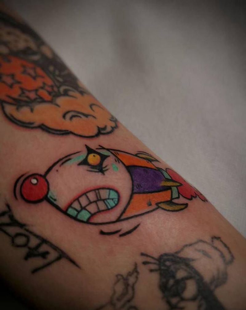 小火箭纹身图片_手臂Old School纹身图案