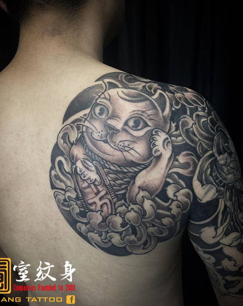 《黃室紋身》原皇室精雕紋身纹身图片_背部纹身图案