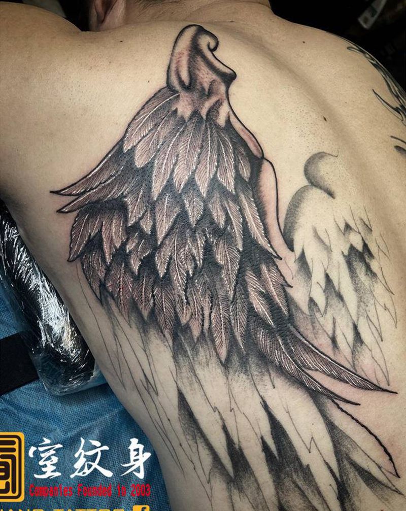 《黃室紋身》原皇室精雕紋身纹身图片_背部纹身图案