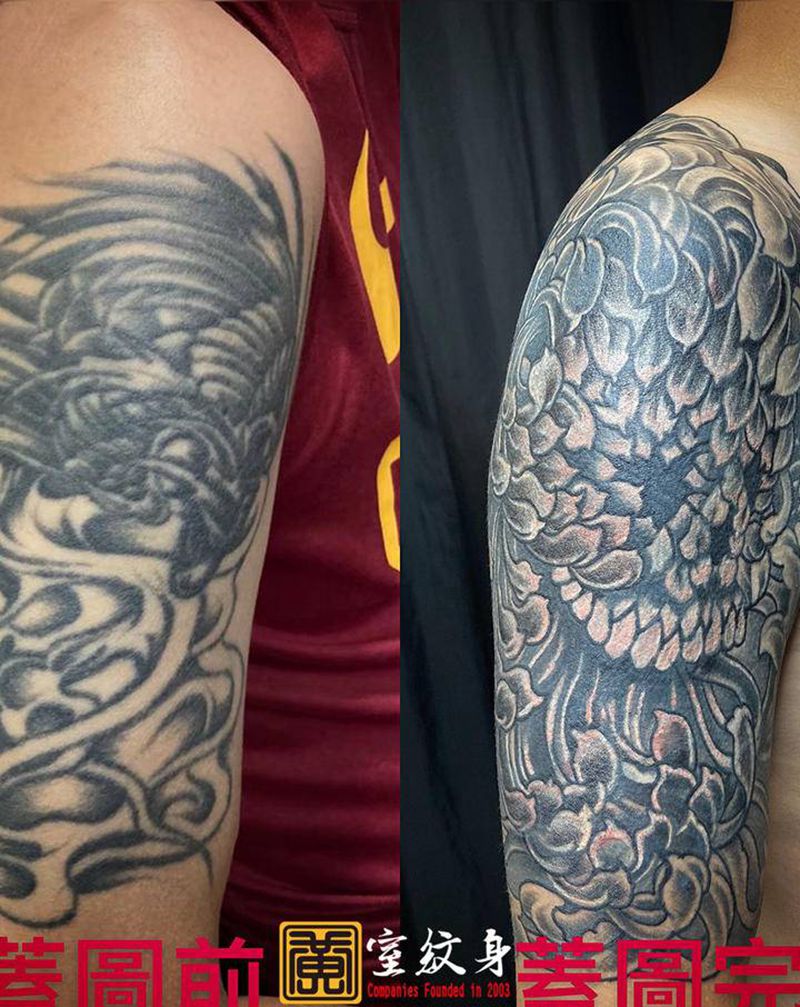 《黃室紋身》原皇室精雕紋身纹身图片_手臂背部纹身图案