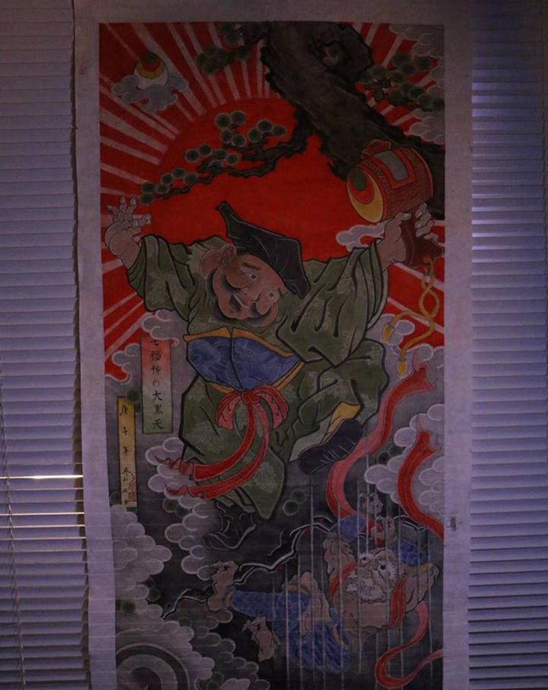 大黑天纹身图片_老传统纹身图案