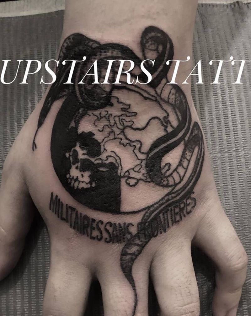 手背纹身图片_手部纹身图案