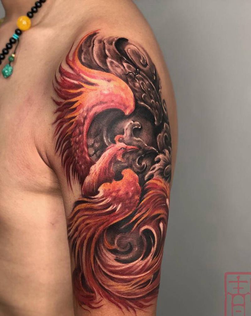 （重生）纹身图片_手臂纹身图案