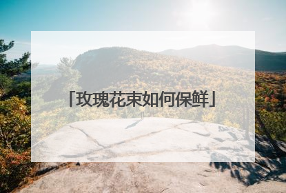 玫瑰花束如何保鲜