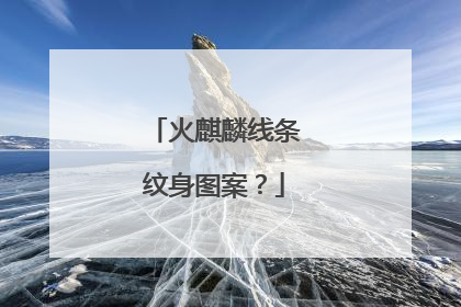 火麒麟线条纹身图案？