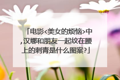 电影<美女的烦恼>中,汉娜和朋友一起纹在腰上的刺青是什么图案?