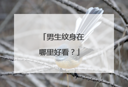 男生纹身在哪里好看？