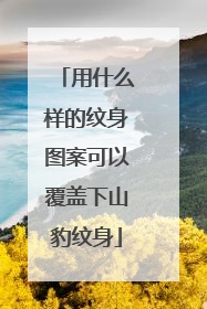 用什么样的纹身图案可以覆盖下山豹纹身