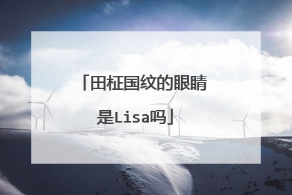 田柾国纹的眼睛是Lisa吗
