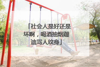 社会人是好还是坏啊，喝酒抽烟蹦迪骂人纹身