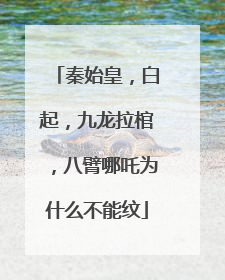 秦始皇，白起，九龙拉棺，八臂哪吒为什么不能纹