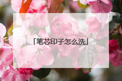 笔芯印子怎么洗