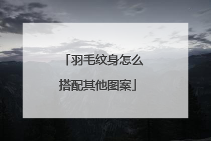 羽毛纹身怎么搭配其他图案
