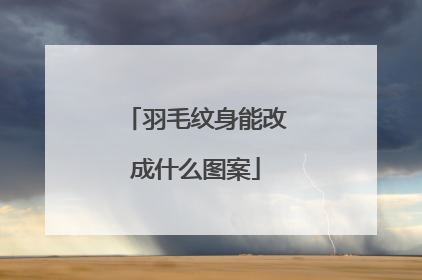 羽毛纹身能改成什么图案