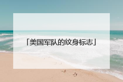 美国军队的纹身标志