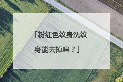粉红色纹身洗纹身能去掉吗？