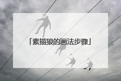 素描狼的画法步骤