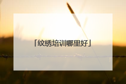 纹绣培训哪里好