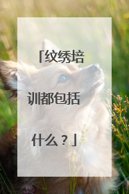 纹绣培训都包括什么？