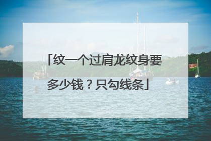纹一个过肩龙纹身要多少钱？只勾线条