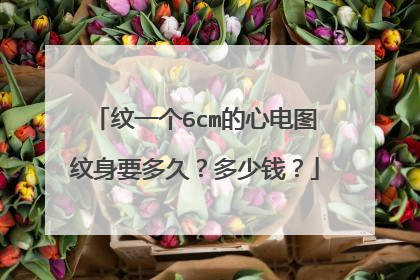 纹一个6cm的心电图纹身要多久？多少钱？