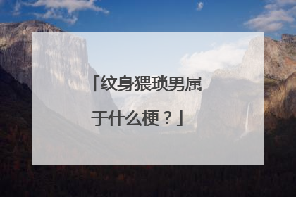 纹身猥琐男属于什么梗？
