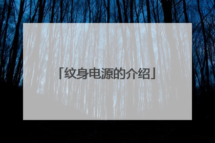 纹身电源的介绍