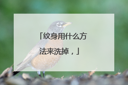 纹身用什么方法来洗掉,