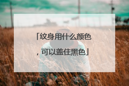 纹身用什么颜色，可以盖住黑色