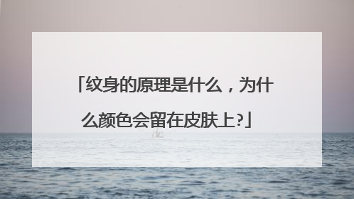 纹身的原理是什么，为什么颜色会留在皮肤上?
