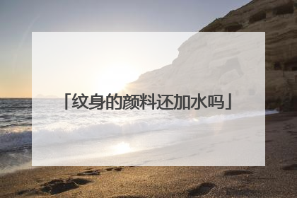 纹身的颜料还加水吗