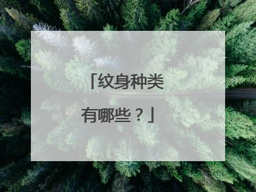 纹身种类有哪些？