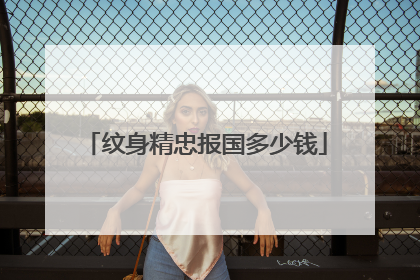 纹身精忠报国多少钱