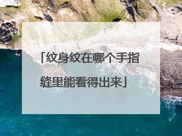 纹身纹在哪个手指缝里能看得出来