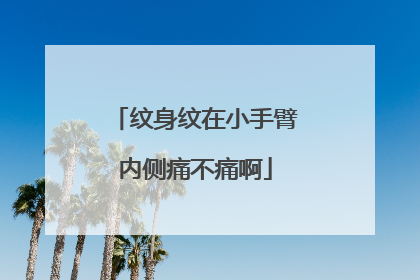纹身纹在小手臂内侧痛不痛啊