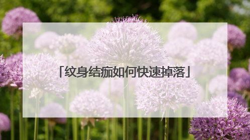 纹身结痂如何快速掉落