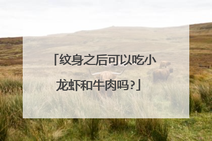 纹身之后可以吃小龙虾和牛肉吗?