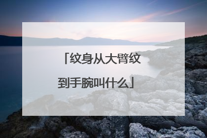 纹身从大臂纹到手腕叫什么