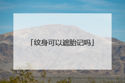 纹身可以遮胎记吗