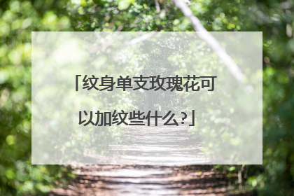 纹身单支玫瑰花可以加纹些什么?