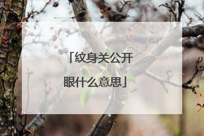 纹身关公开眼什么意思