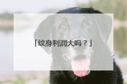 纹身利润大吗？